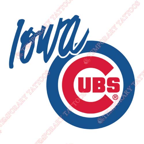 Iowa Cubs Customize Temporary Tattoos Stickers NO.8169